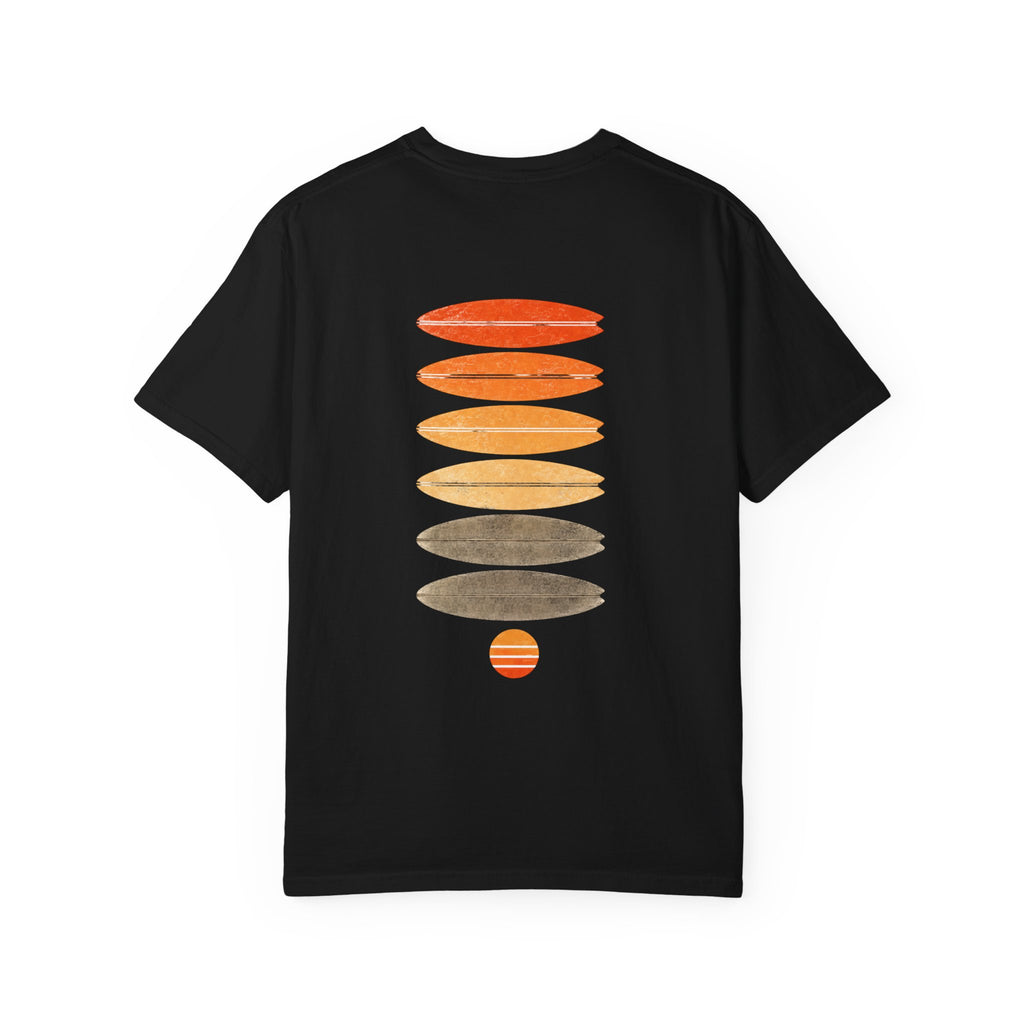 Surf Stack Graphic T-Shirt — Vintage Sunset Surfboards Tee