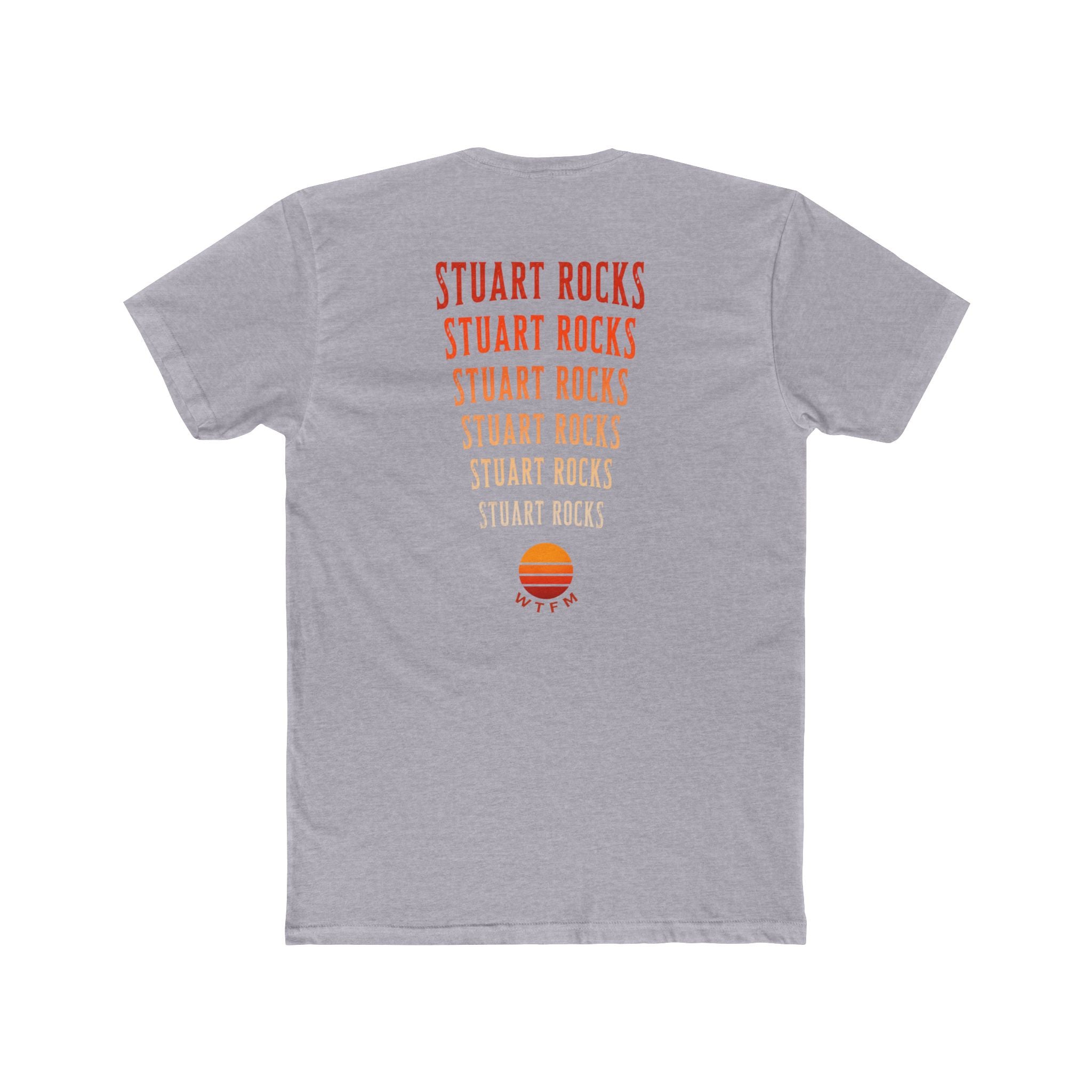 Stuart Rocks T-Shirt — Retro Sunset Graphic Cotton Tee