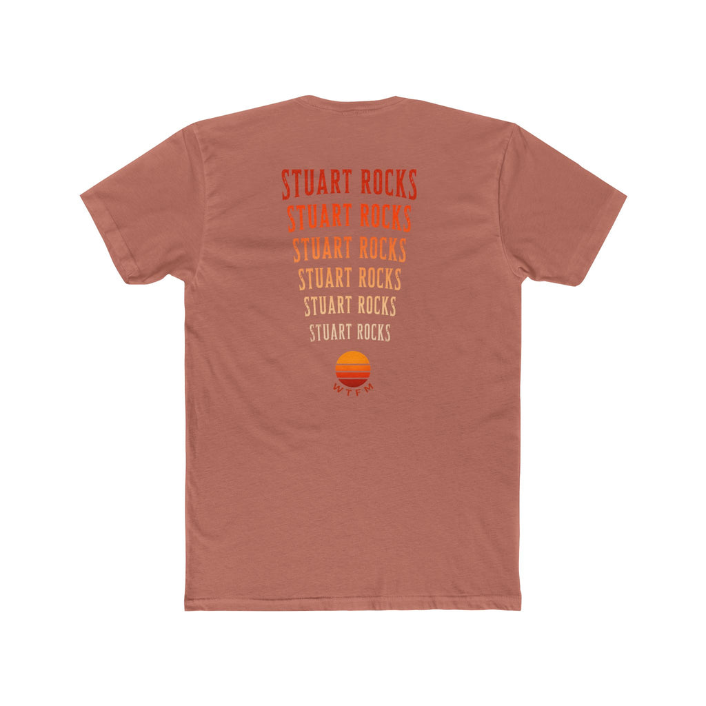 Stuart Rocks T-Shirt — Retro Sunset Graphic Cotton Tee