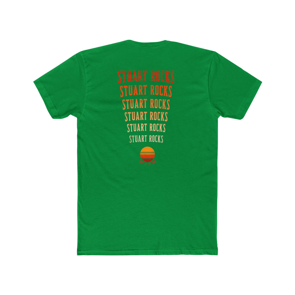 Stuart Rocks T-Shirt — Retro Sunset Graphic Cotton Tee