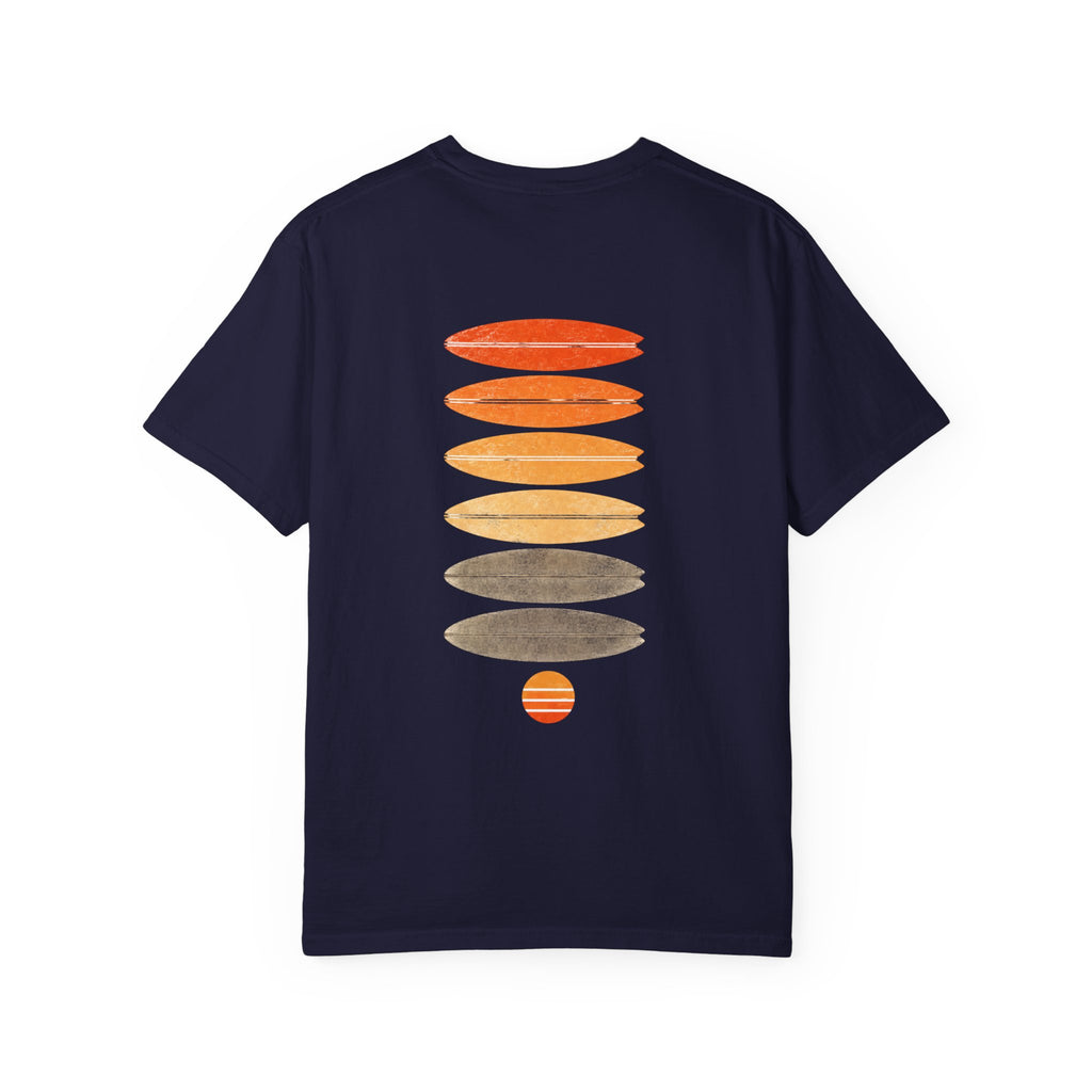 Surf Stack Graphic T-Shirt — Vintage Sunset Surfboards Tee