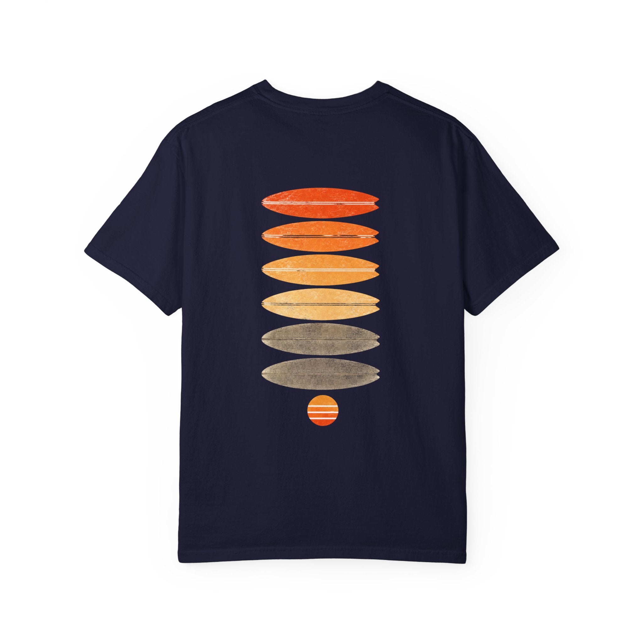 Surf Stack Graphic T-Shirt — Vintage Sunset Surfboards Tee