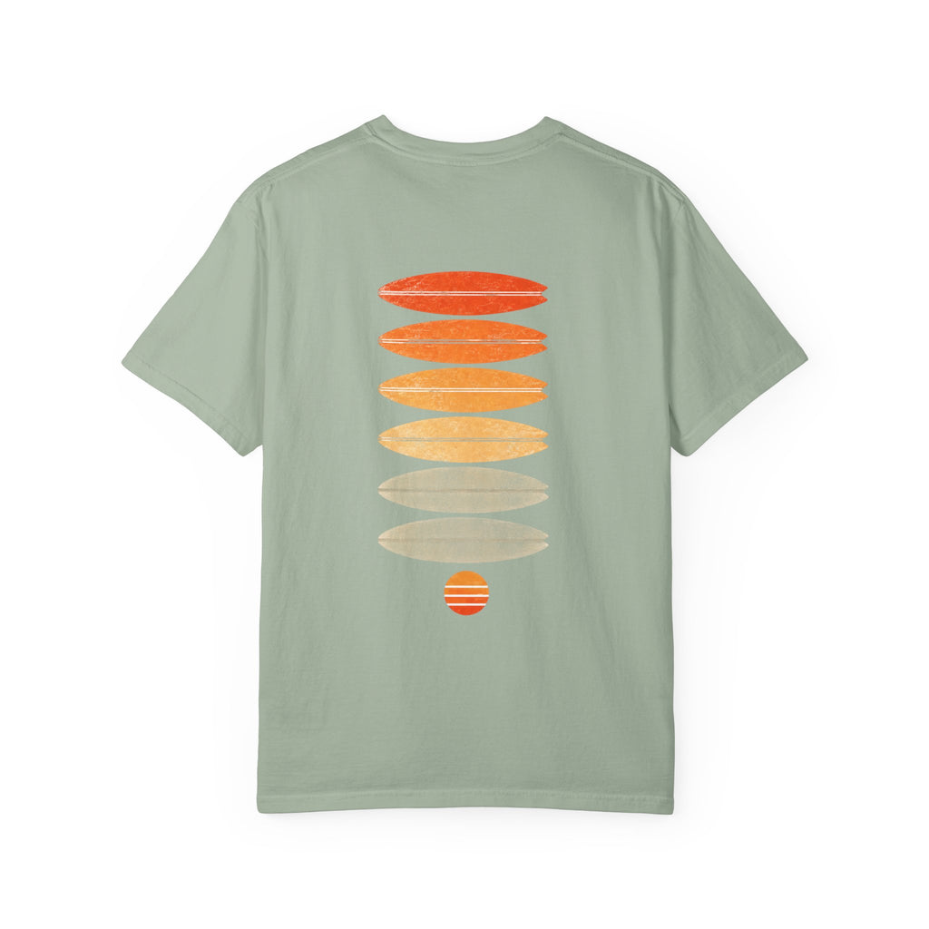 Surf Stack Graphic T-Shirt — Vintage Sunset Surfboards Tee