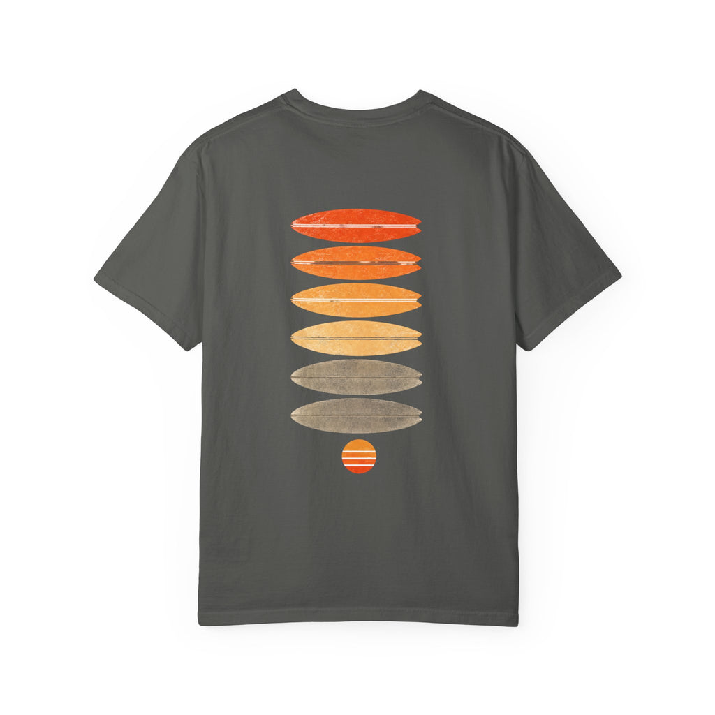 Surf Stack Graphic T-Shirt — Vintage Sunset Surfboards Tee