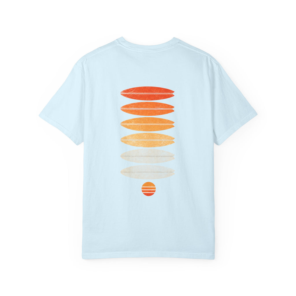 Surf Stack Graphic T-Shirt — Vintage Sunset Surfboards Tee