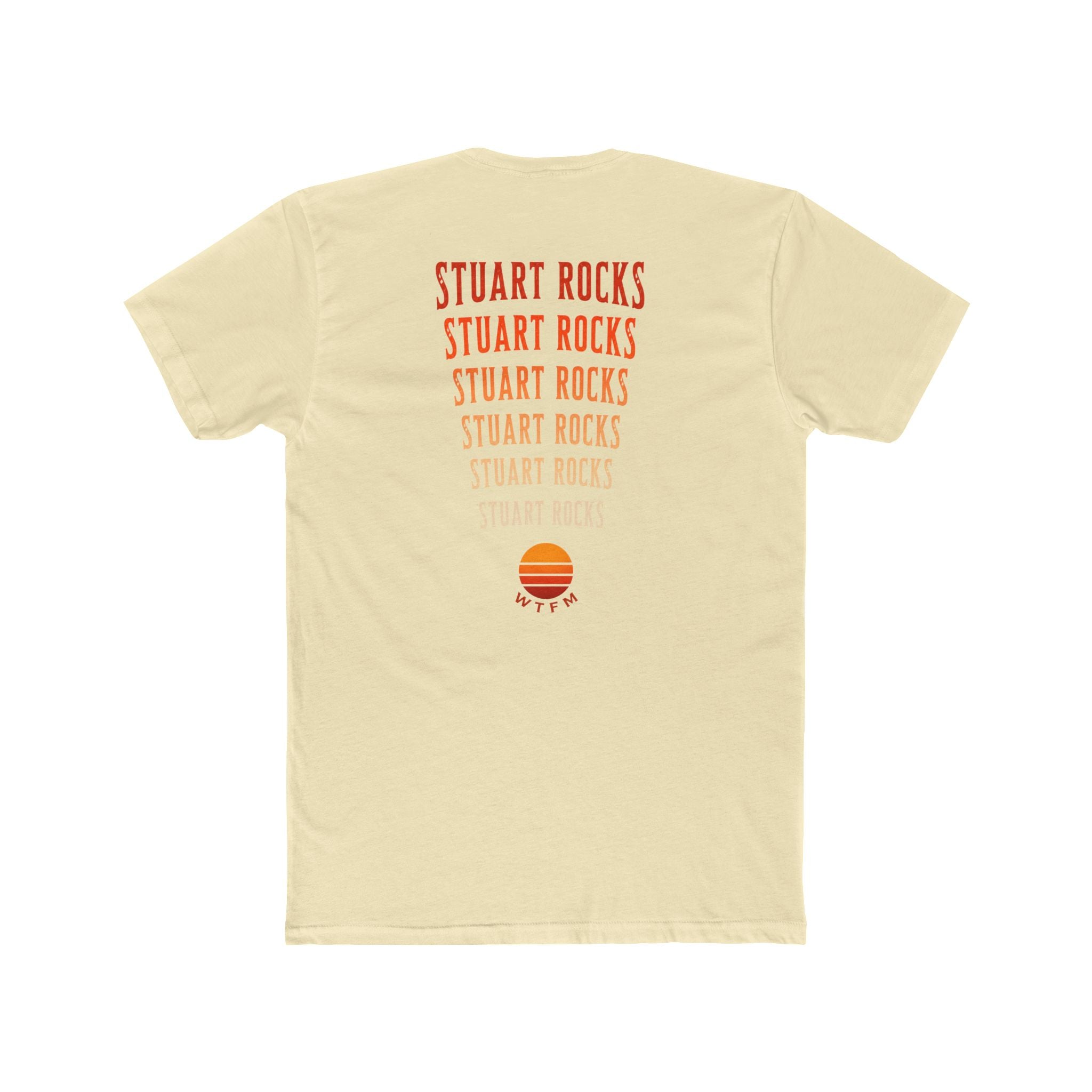 Stuart Rocks T-Shirt — Retro Sunset Graphic Cotton Tee