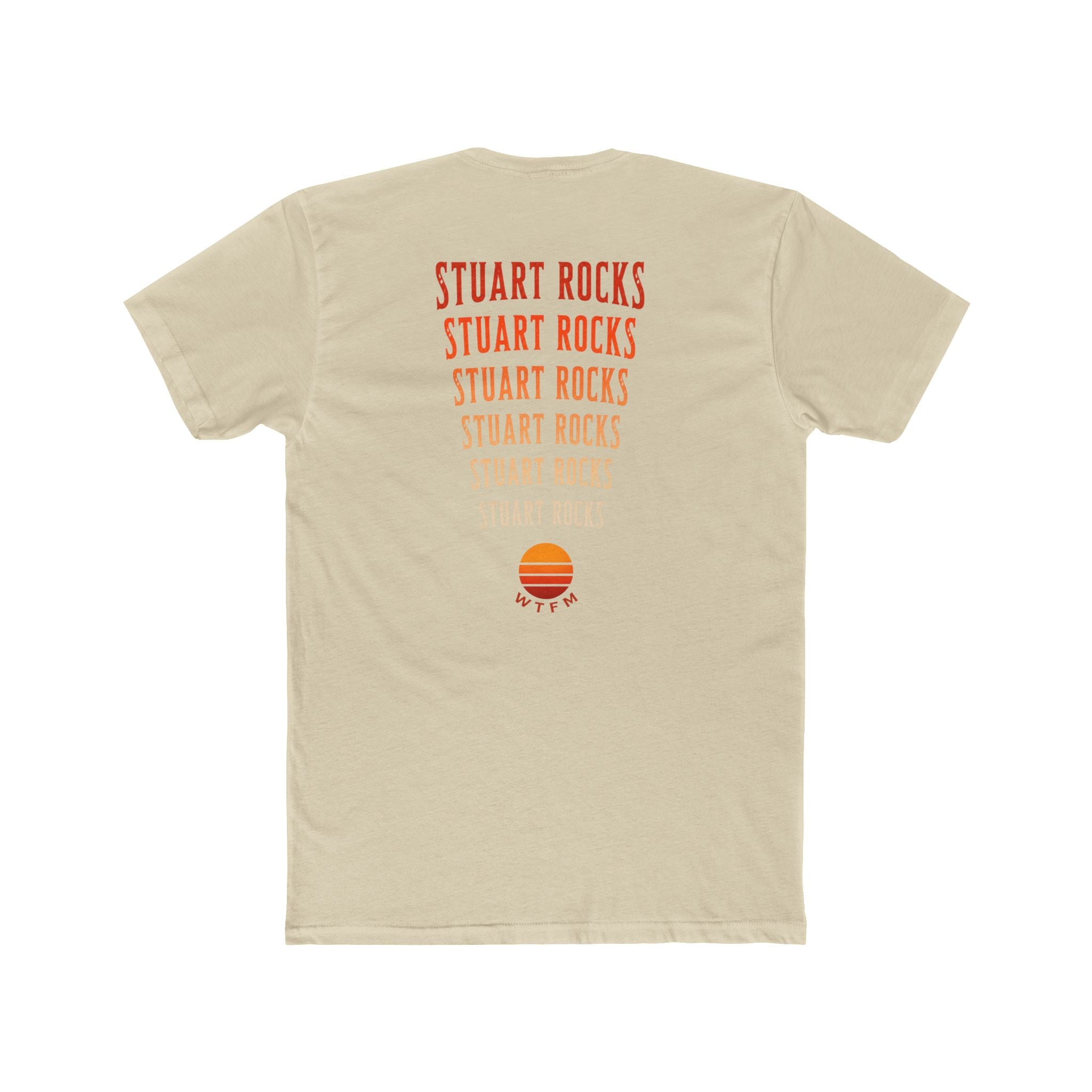Stuart Rocks T-Shirt — Retro Sunset Graphic Cotton Tee