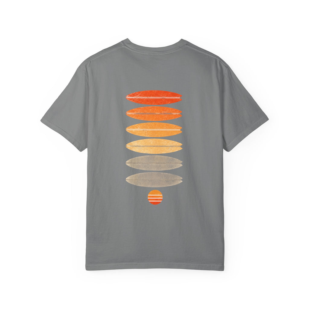 Surf Stack Graphic T-Shirt — Vintage Sunset Surfboards Tee