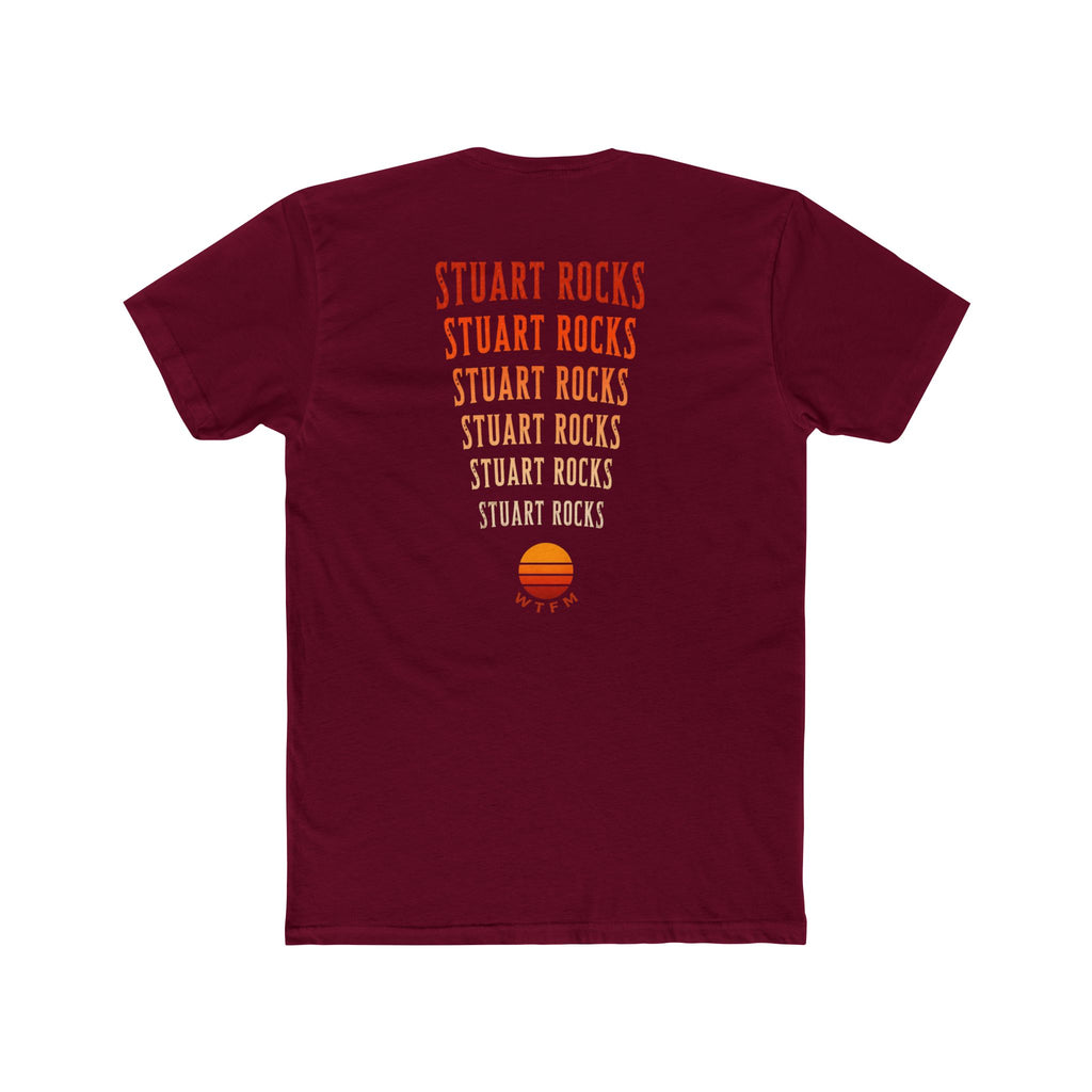 Stuart Rocks T-Shirt — Retro Sunset Graphic Cotton Tee