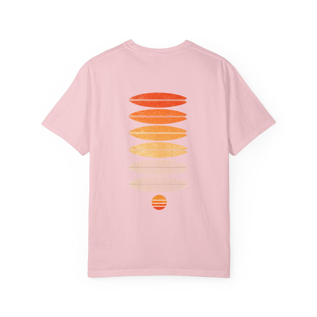 Surf Stack Graphic T-Shirt — Vintage Sunset Surfboards Tee