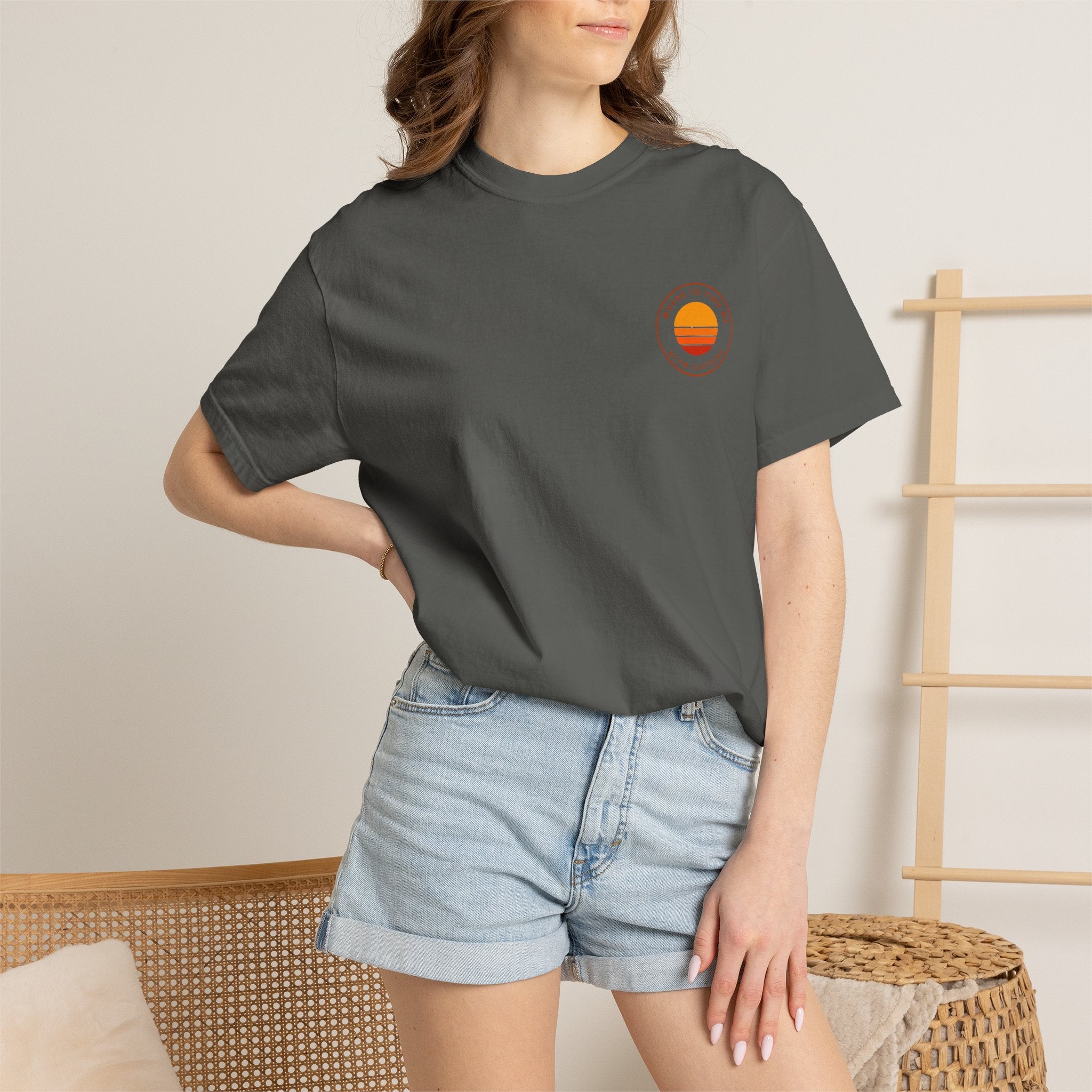 Surf Stack Graphic T-Shirt — Vintage Sunset Surfboards Tee