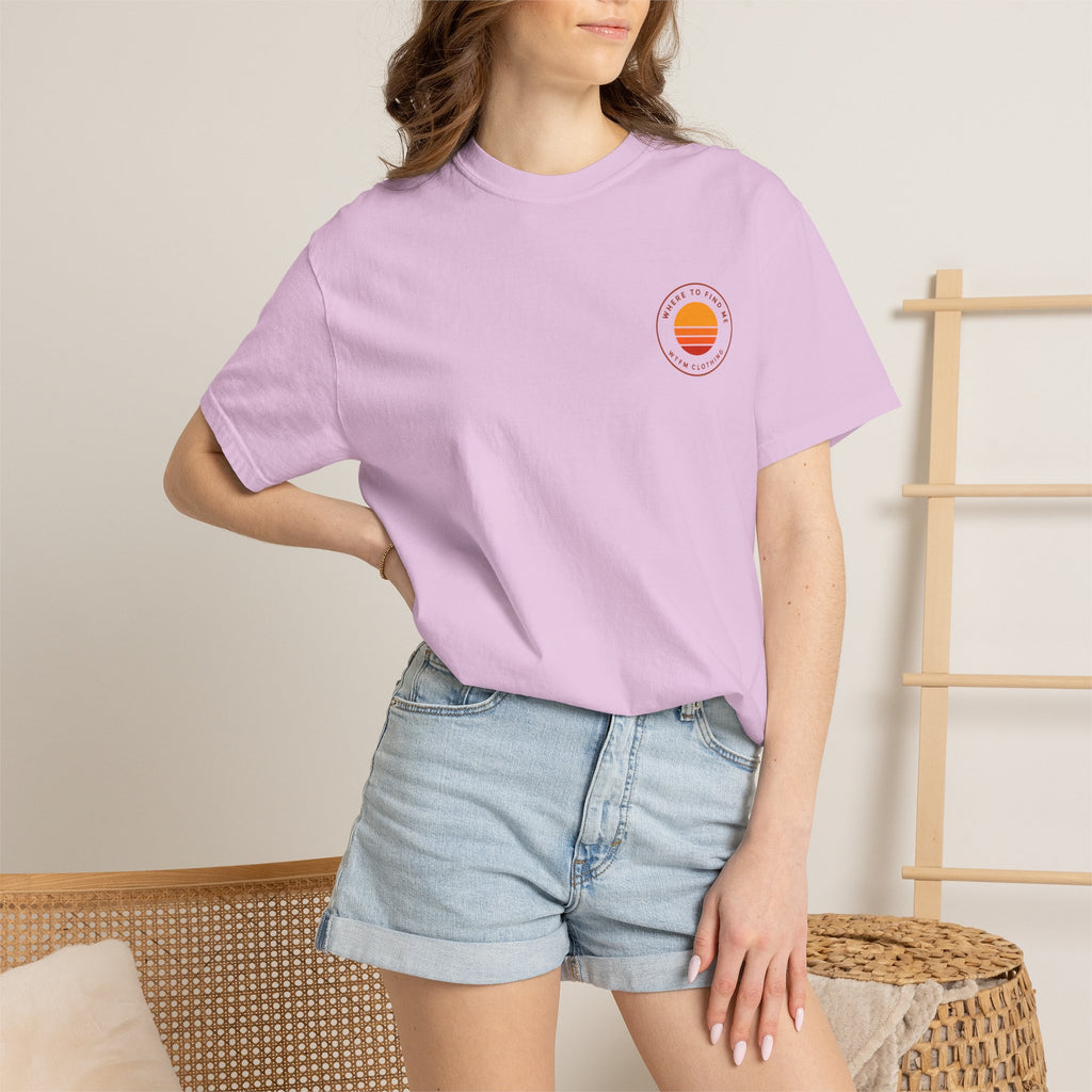 Surf Stack Graphic T-Shirt — Vintage Sunset Surfboards Tee