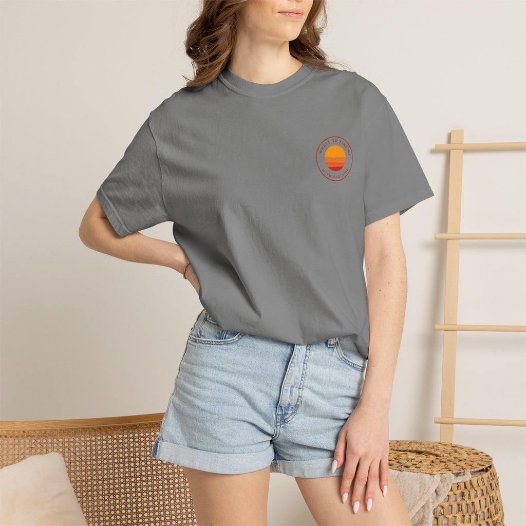 Surf Stack Graphic T-Shirt — Vintage Sunset Surfboards Tee