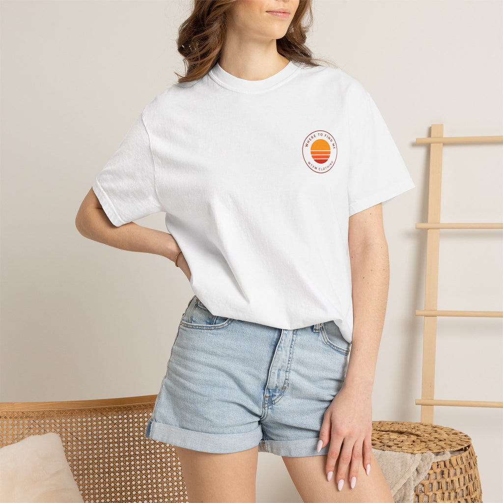 Surf Stack Graphic T-Shirt — Vintage Sunset Surfboards Tee