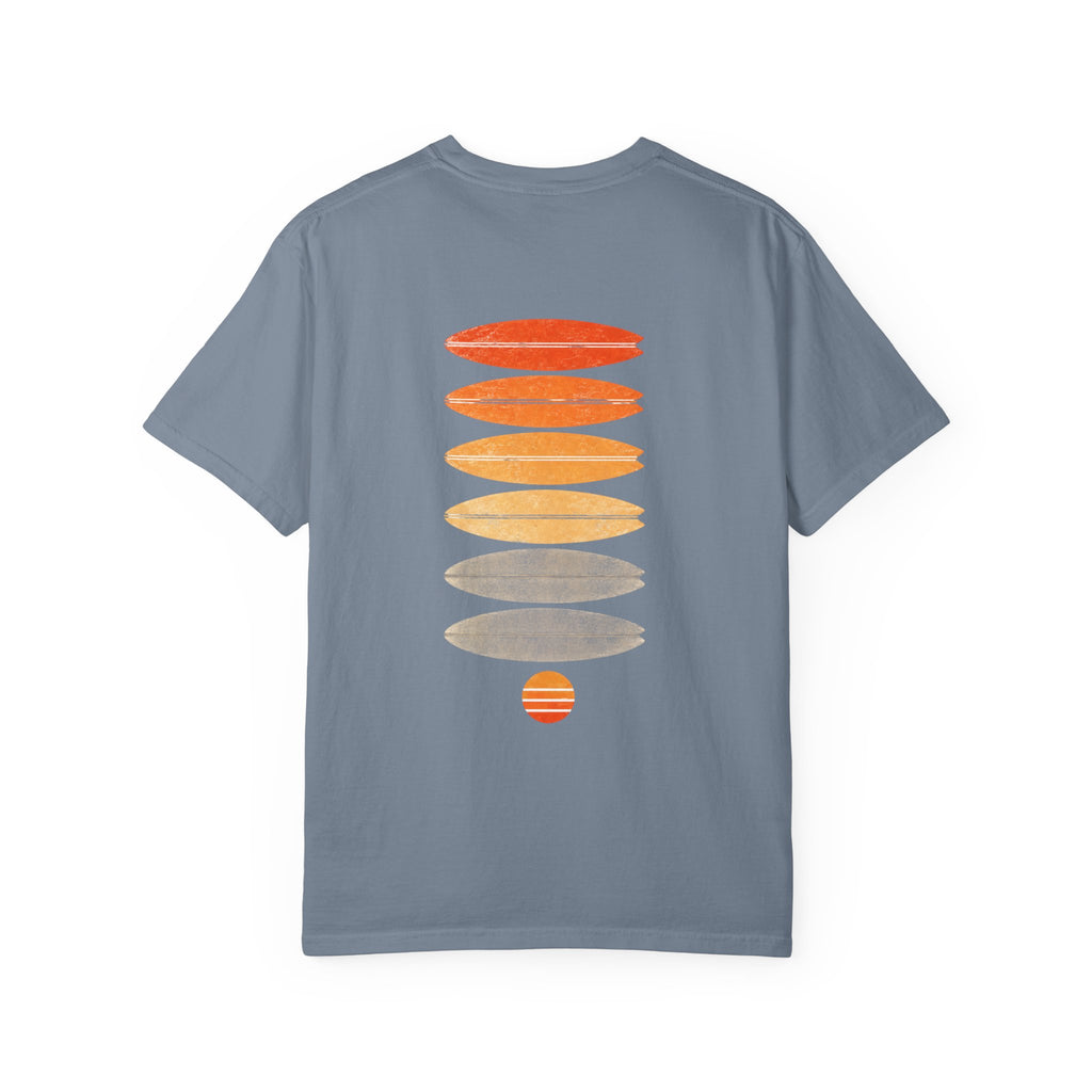 Surf Stack Graphic T-Shirt — Vintage Sunset Surfboards Tee