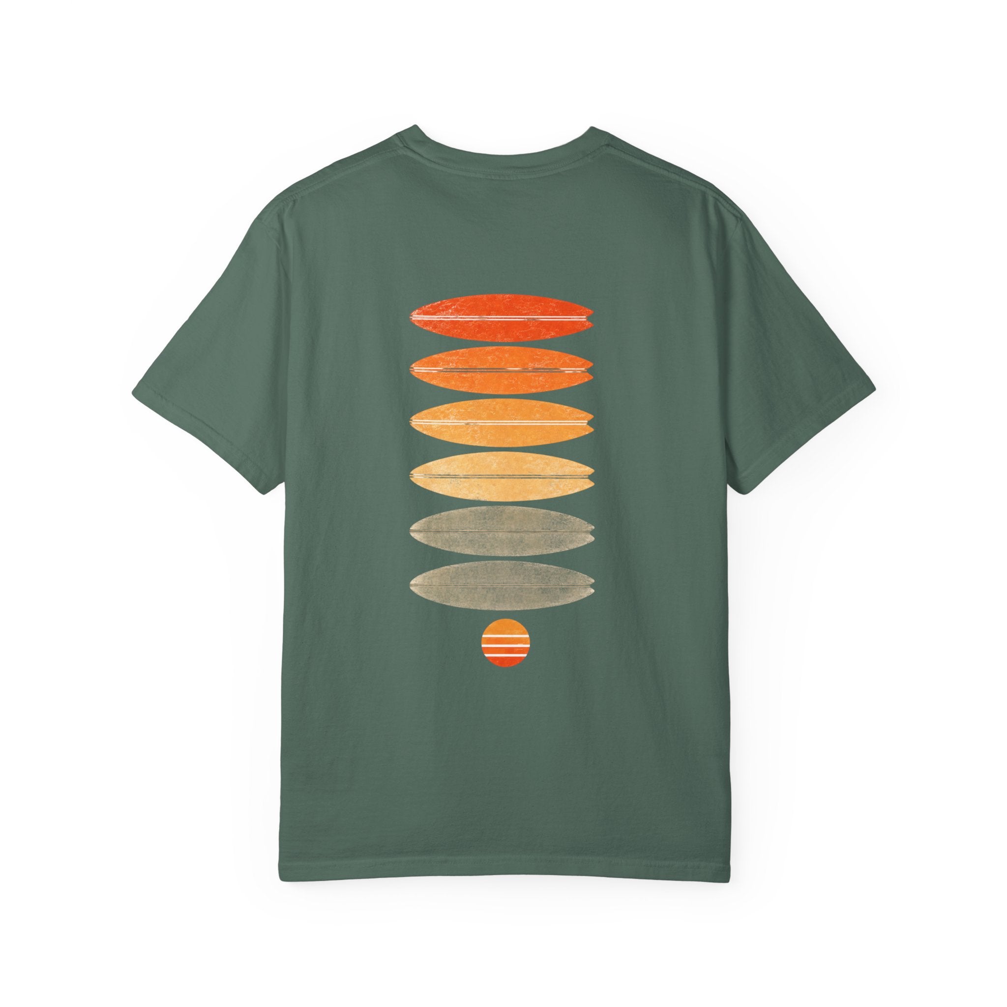 Surf Stack Graphic T-Shirt — Vintage Sunset Surfboards Tee