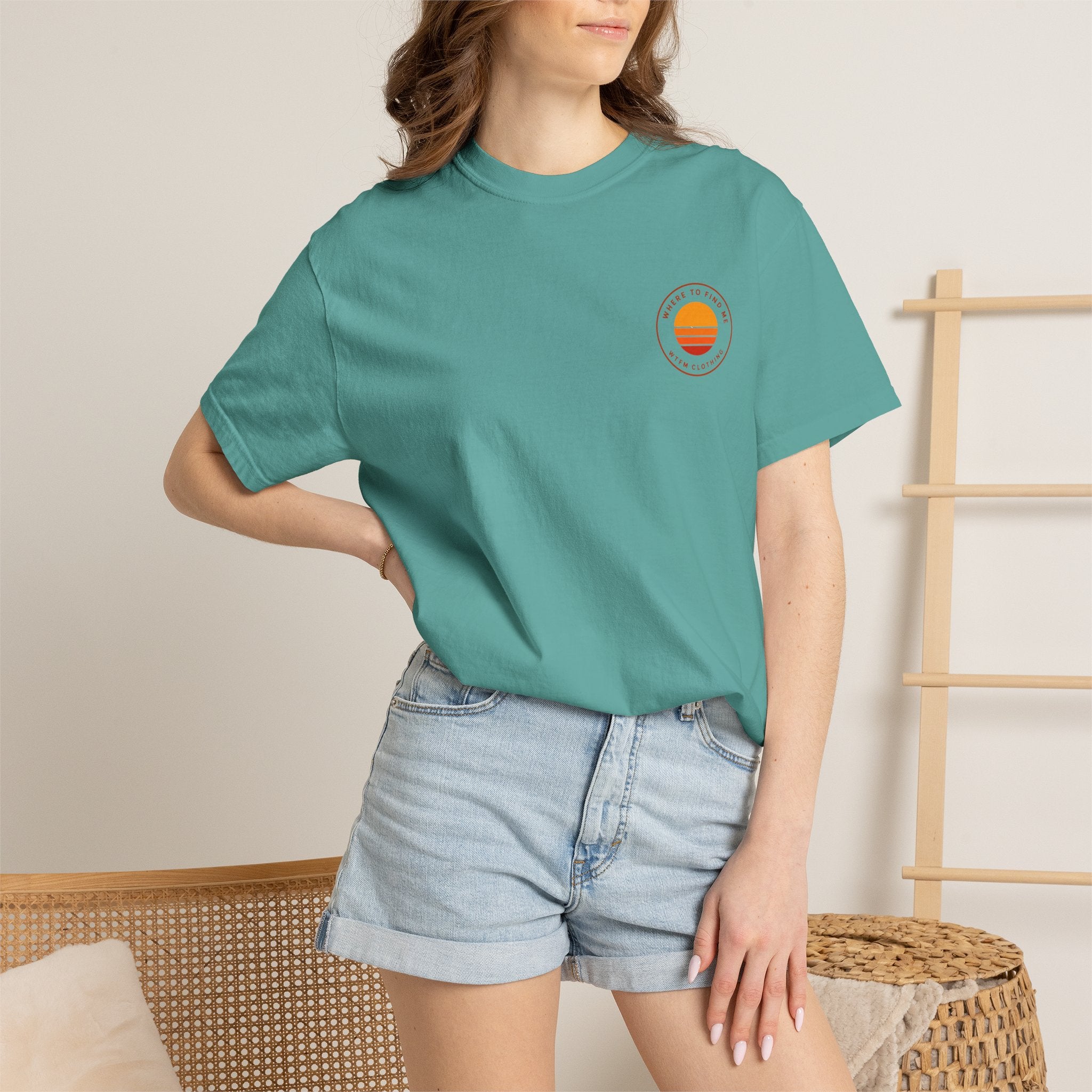 Surf Stack Graphic T-Shirt — Vintage Sunset Surfboards Tee