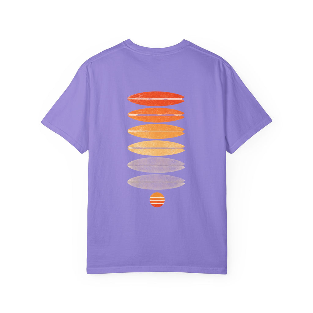 Surf Stack Graphic T-Shirt — Vintage Sunset Surfboards Tee