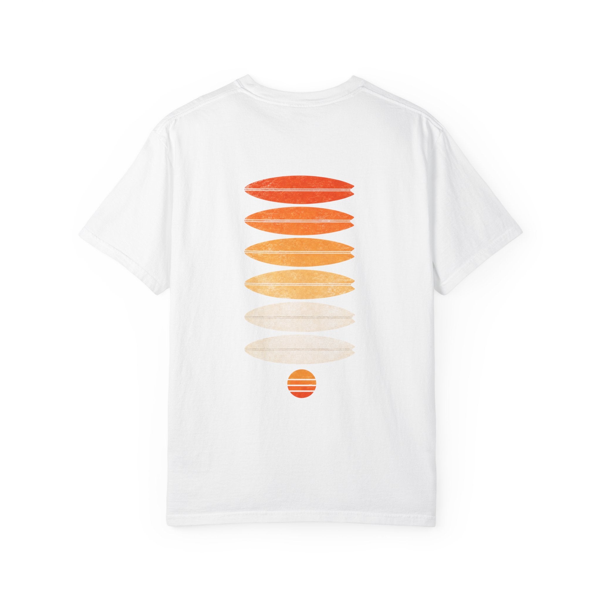 Surf Stack Graphic T-Shirt — Vintage Sunset Surfboards Tee