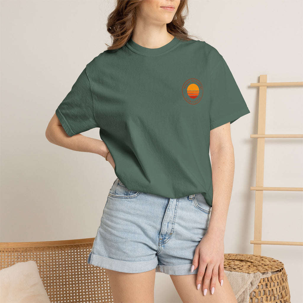 Surf Stack Graphic T-Shirt — Vintage Sunset Surfboards Tee