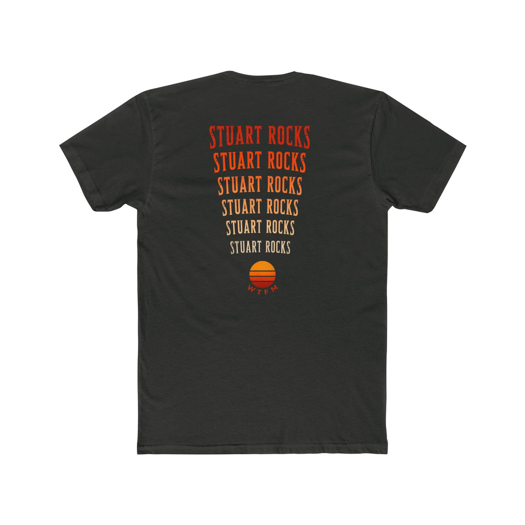 Stuart Rocks T-Shirt — Retro Sunset Graphic Cotton Tee