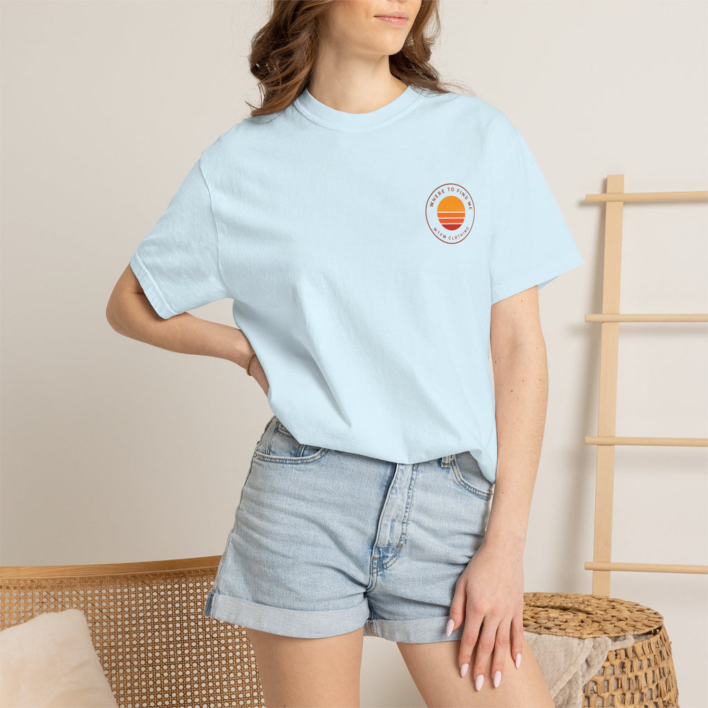 Surf Stack Graphic T-Shirt — Vintage Sunset Surfboards Tee