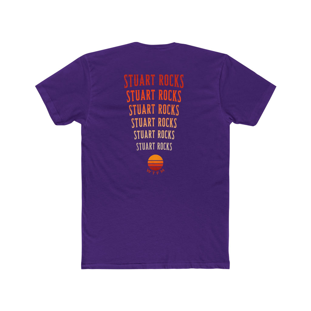 Stuart Rocks T-Shirt — Retro Sunset Graphic Cotton Tee