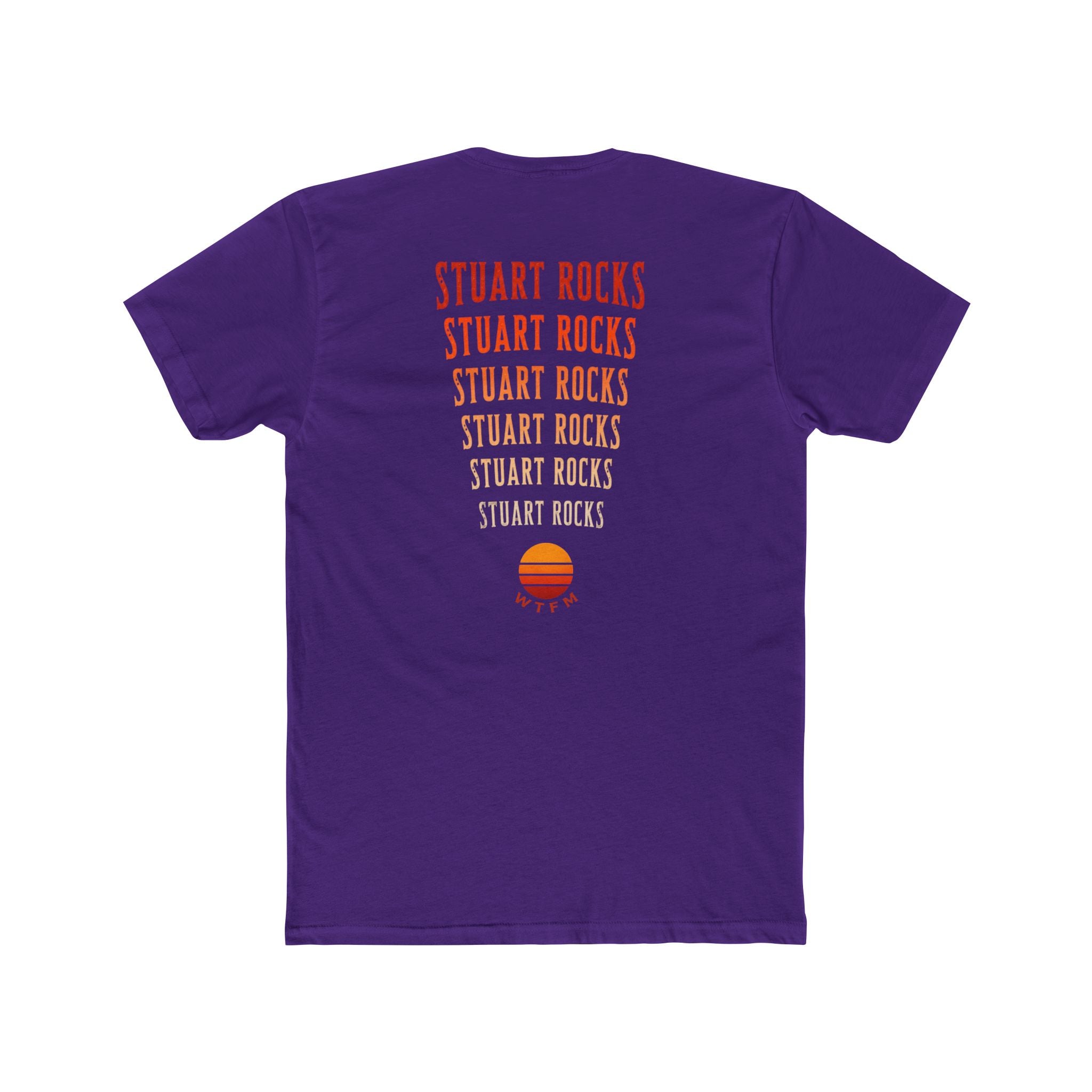 Stuart Rocks T-Shirt — Retro Sunset Graphic Cotton Tee