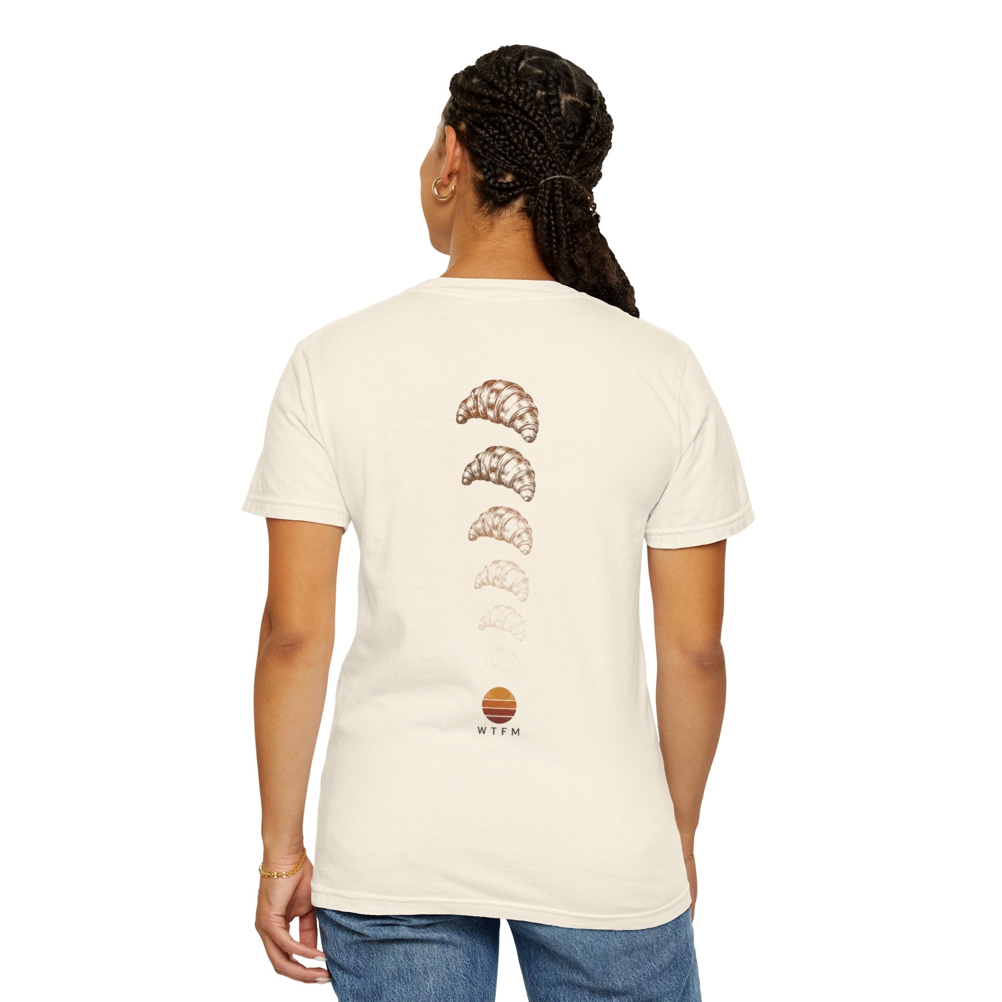Sunset Croissant -  'WYTM' Graphic Tee