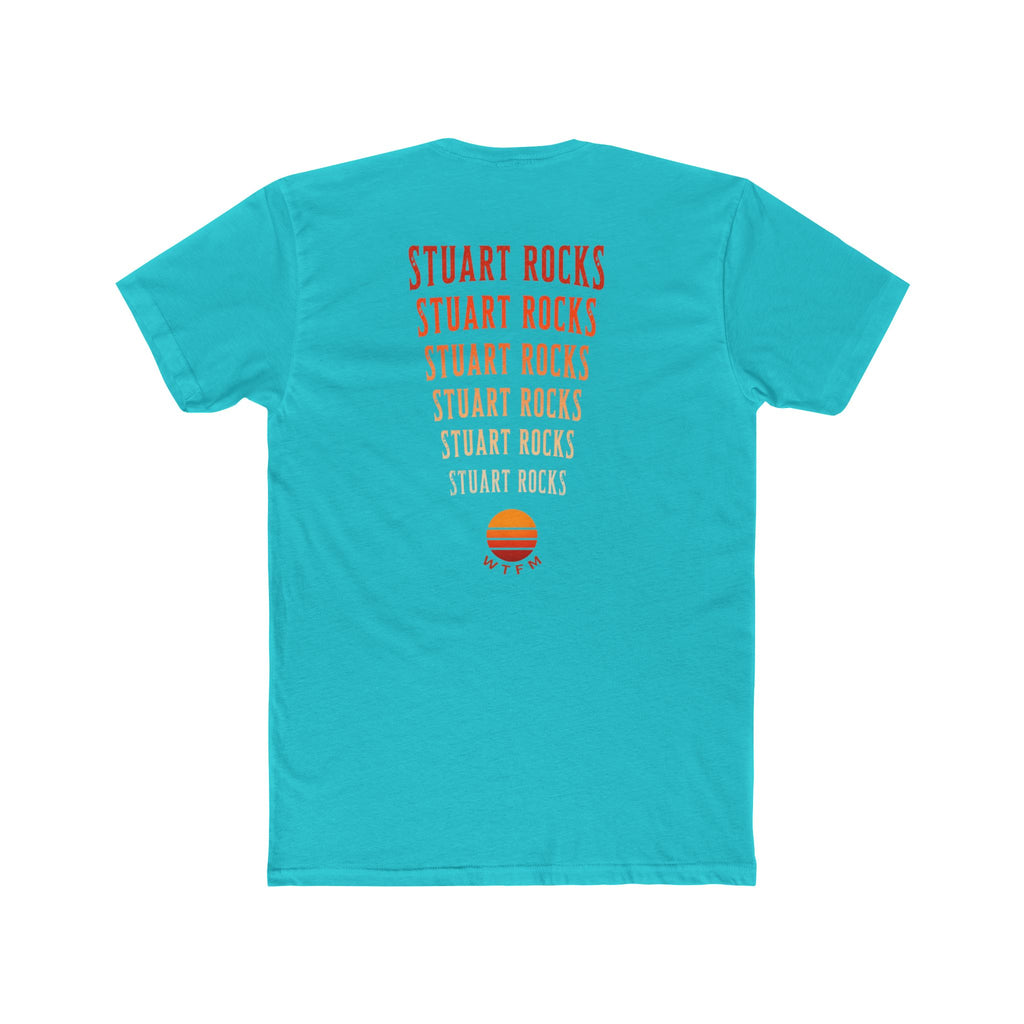 Stuart Rocks T-Shirt — Retro Sunset Graphic Cotton Tee